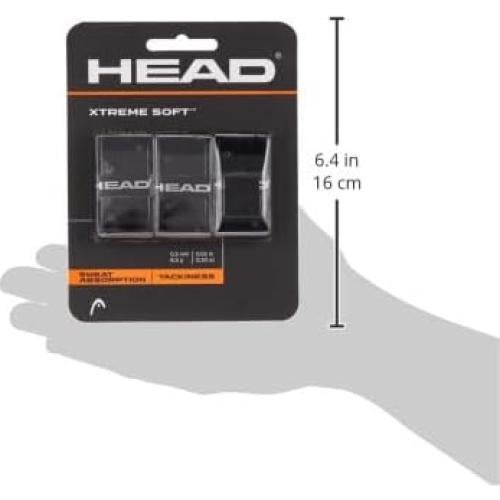 Overgrip de Tenis HEAD Xtreme Soft 3-Pack Negro