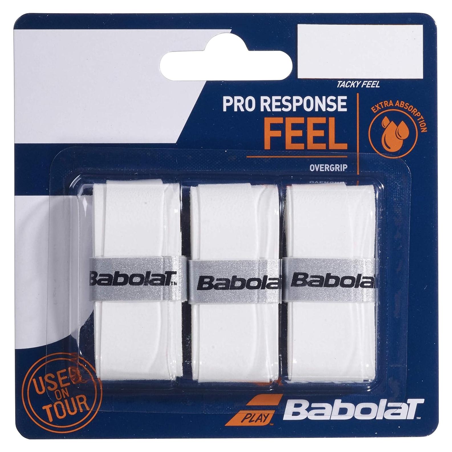 Overgrip Babolat Pro Response X 3 Blanco para Tenis