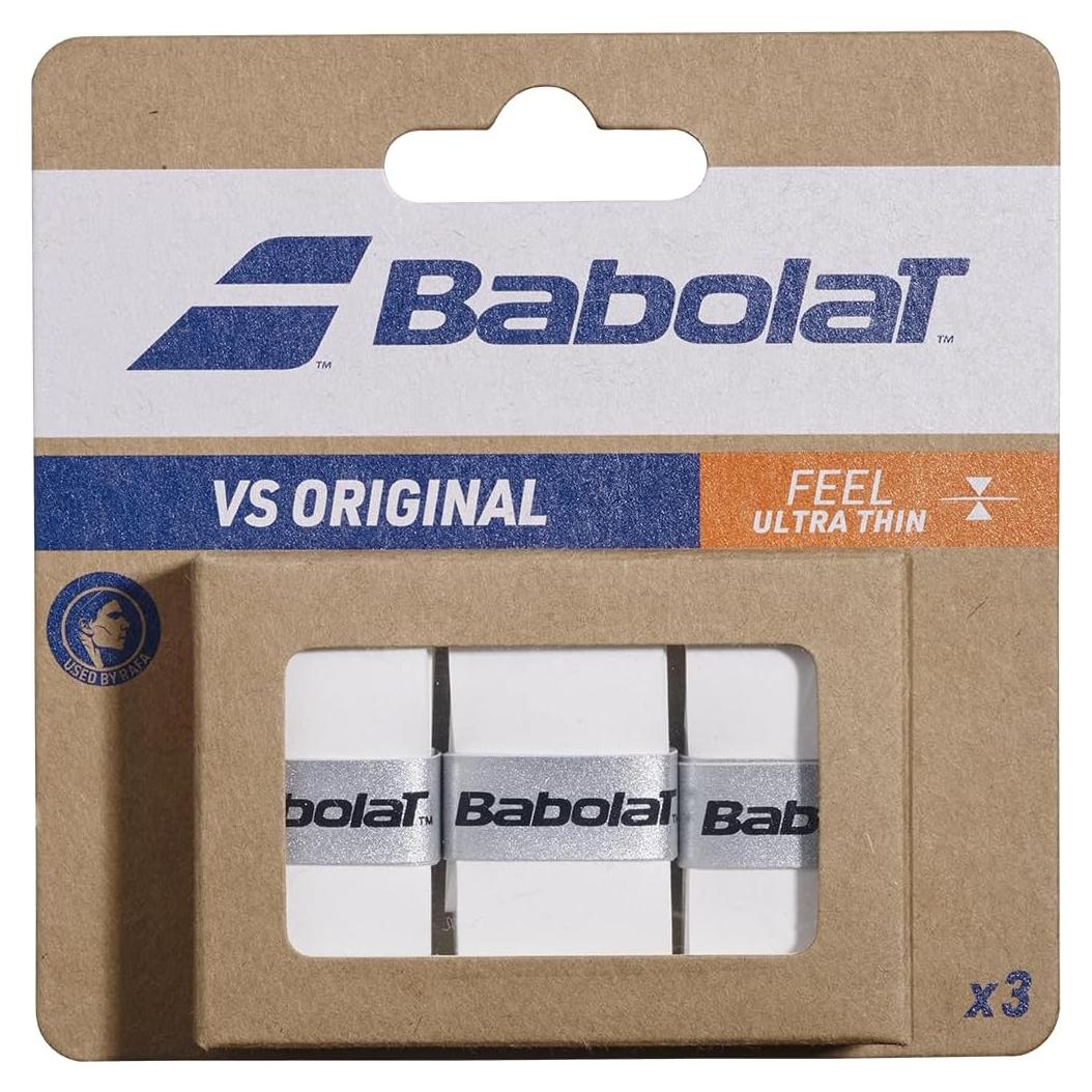 Overgrip Babolat VS Original X3 Blanco - Alta Absorción