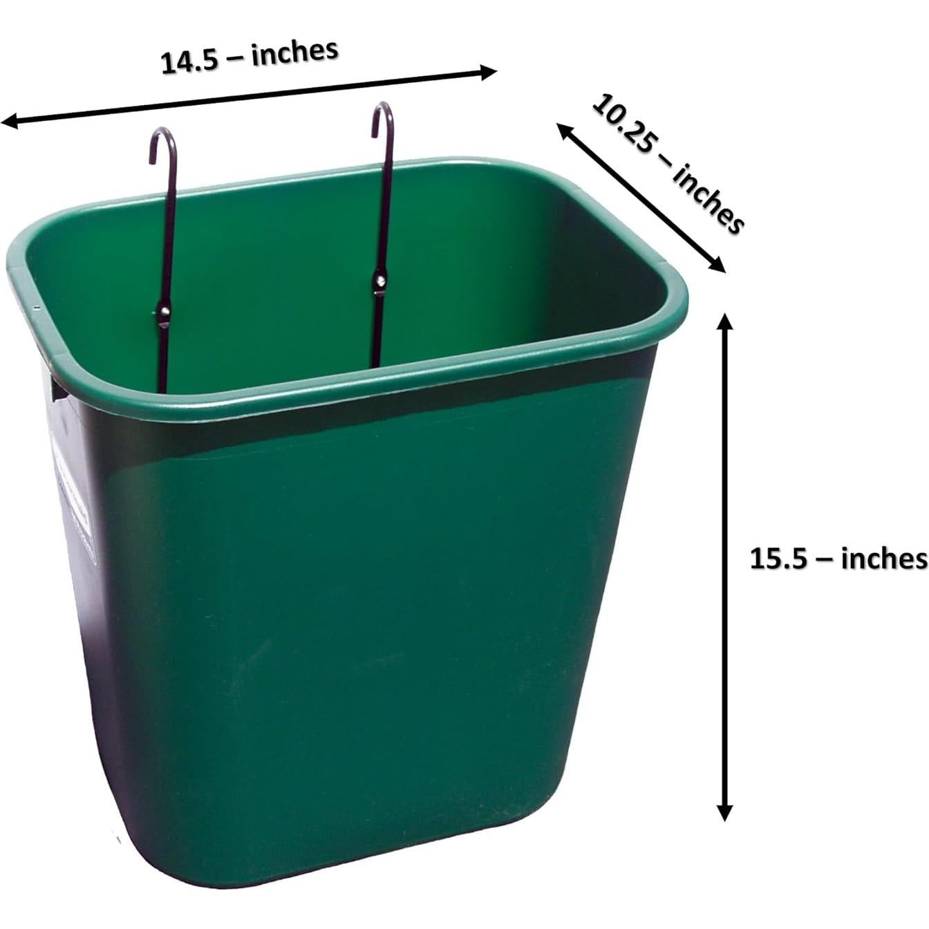 Cesta de Basura para Cancha de Tenis Tourna 26.5L Verde