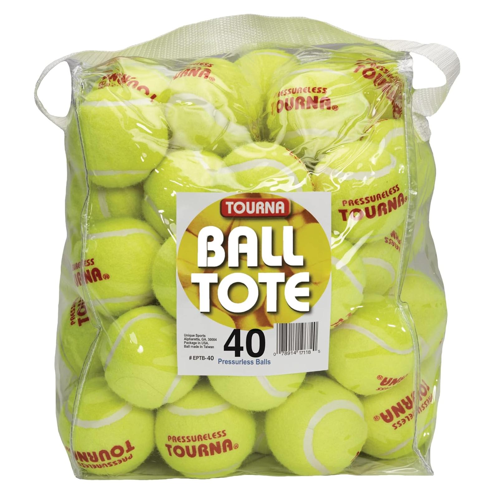 Pelotas de Tenis Sin Presión Tourna - 40 Unidades Amarillo