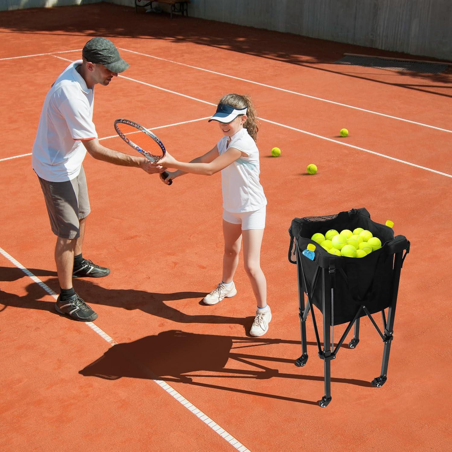 Carro de Pelotas de Tenis ORIENGEAR Pop-up 150 Pelotas