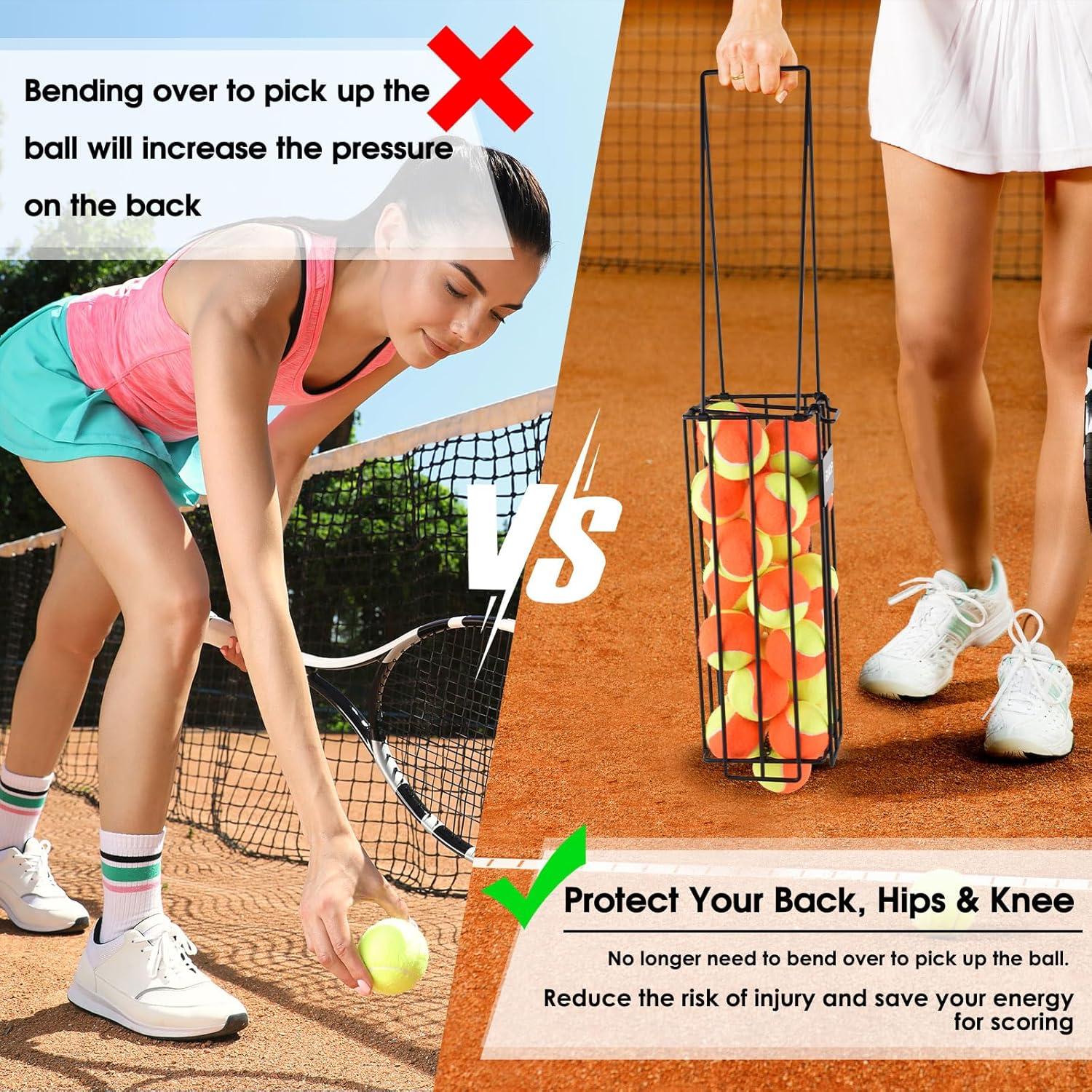 Recolector de Pelotas de Pickleball y Tenis ELKCIP 39x13x13cm