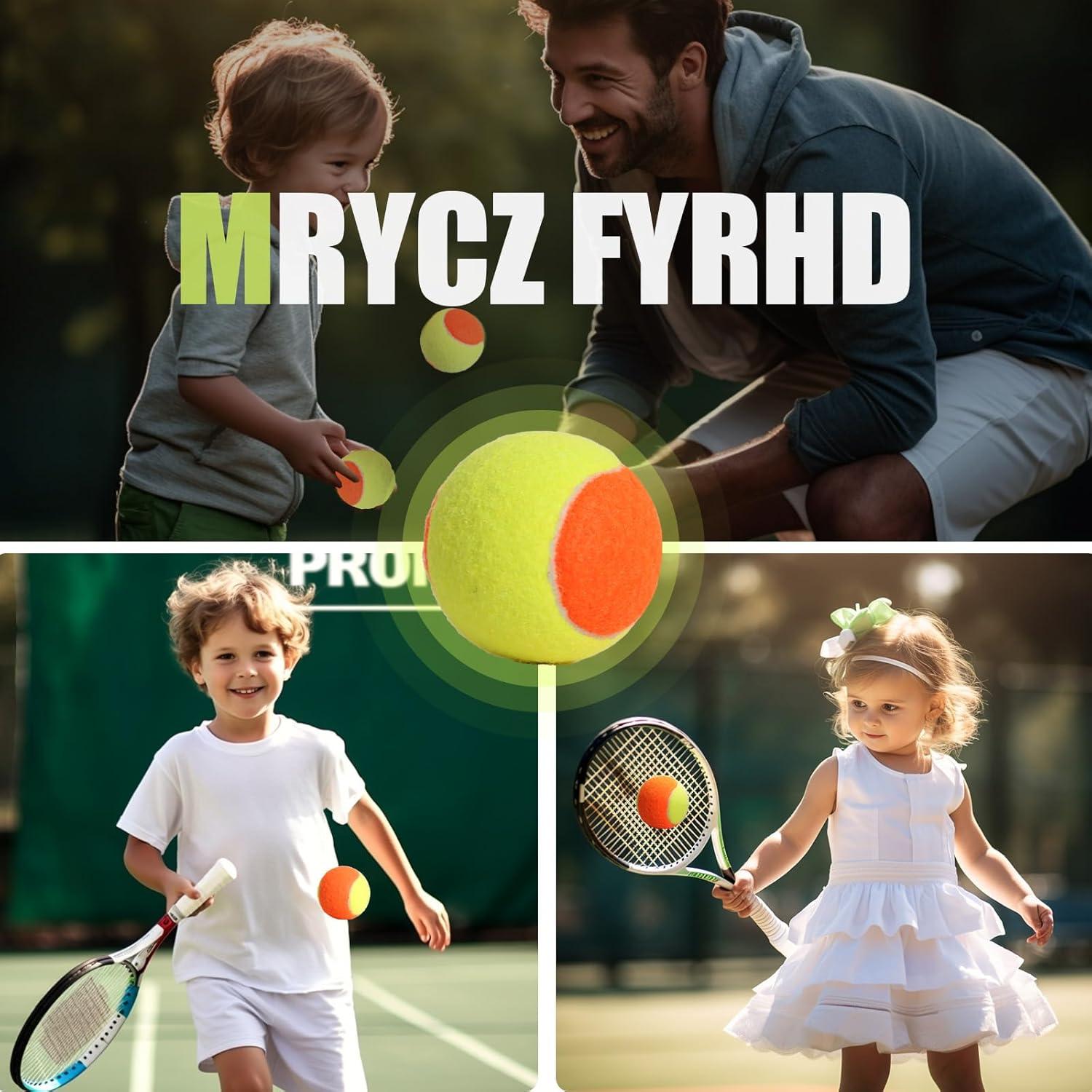 Paquete de 12 pelotas de tenis MRYCZ FYRHD para niños
