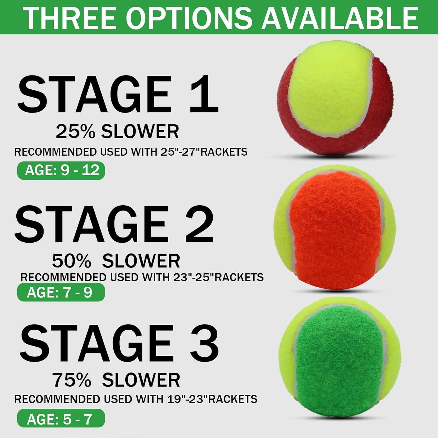 Paquete de 20 pelotas de tenis SHYUJAJIE para principiantes