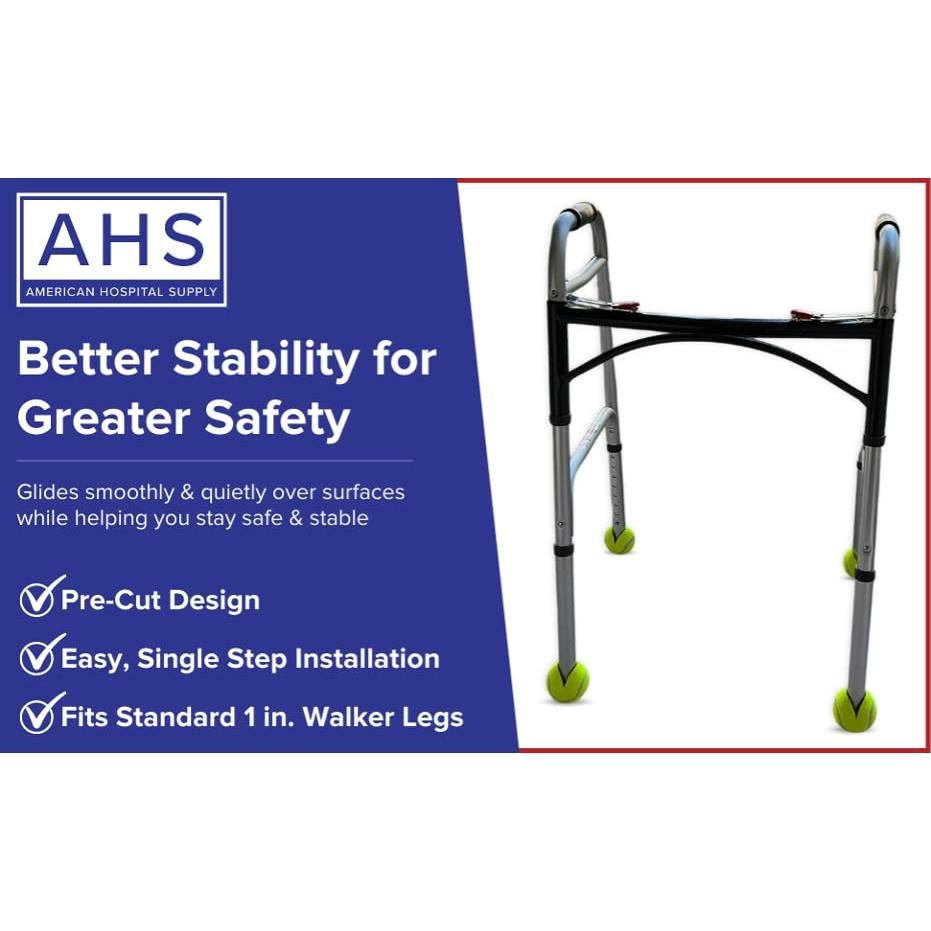 Deslizadores de Pelotas de Tenis AHS para Andadores - Paquete de 4