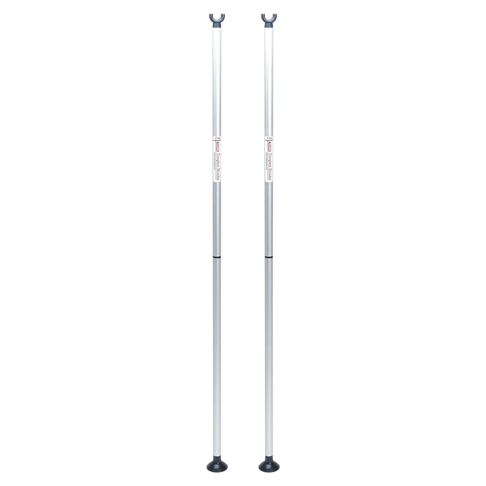 Palos Individuales Tourna para Tenis, Cromo, 0.91m