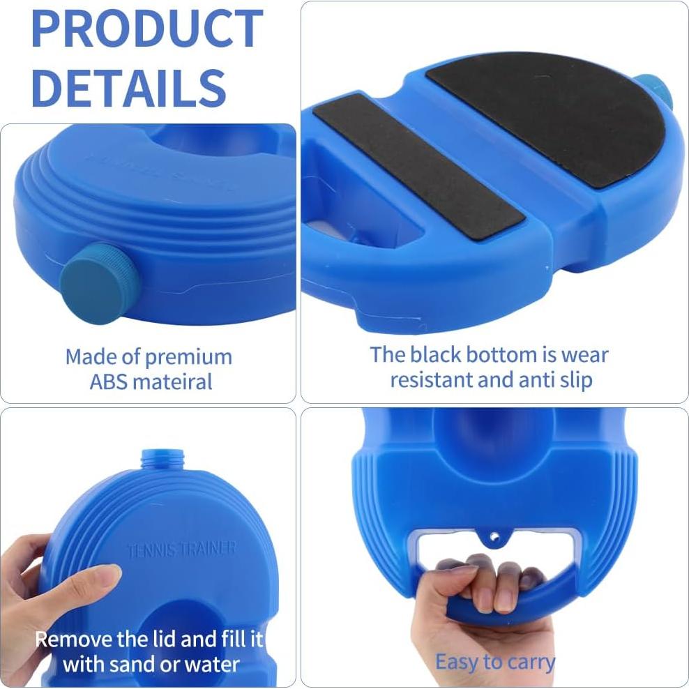 Entrenador de Tenis Kryslanix con Pelota Rebotadora y 3 Pelotas