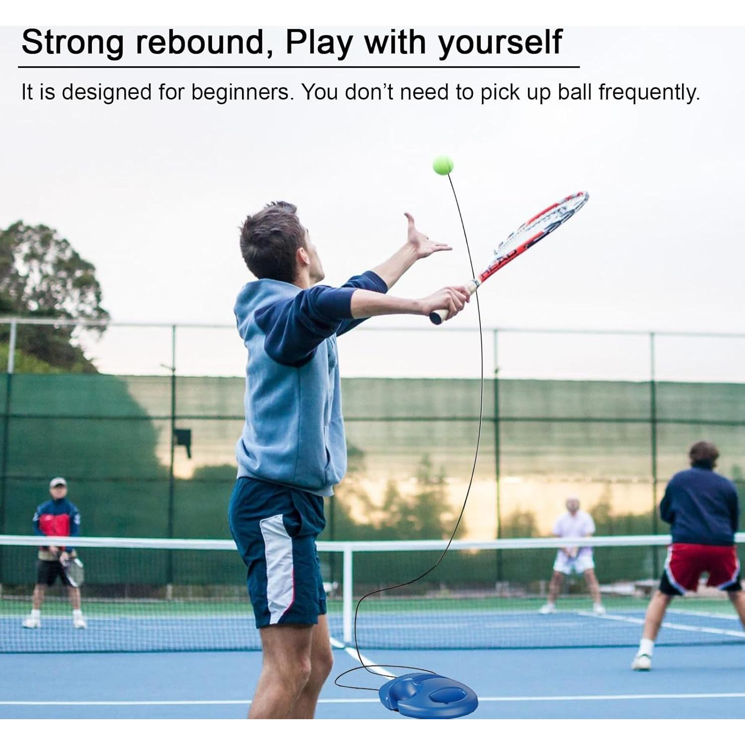 Entrenador de Tenis Q&F Tech FTennis - 1 Base + 2 Pelotas