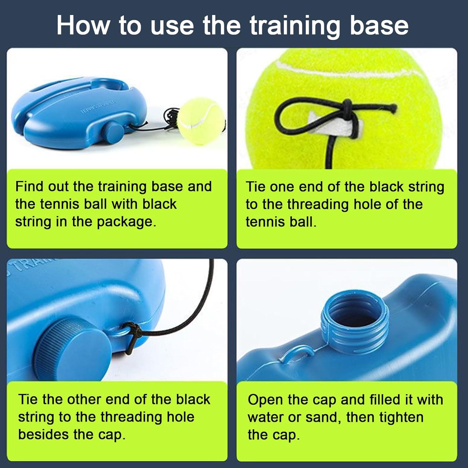 Entrenador de Tenis Q&F Tech FTennis - 1 Base + 2 Pelotas