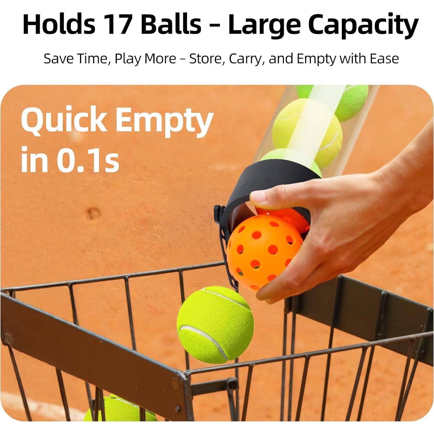 Recogedor de Pelotas Plegable KPOCKED para Pickleball y Tenis