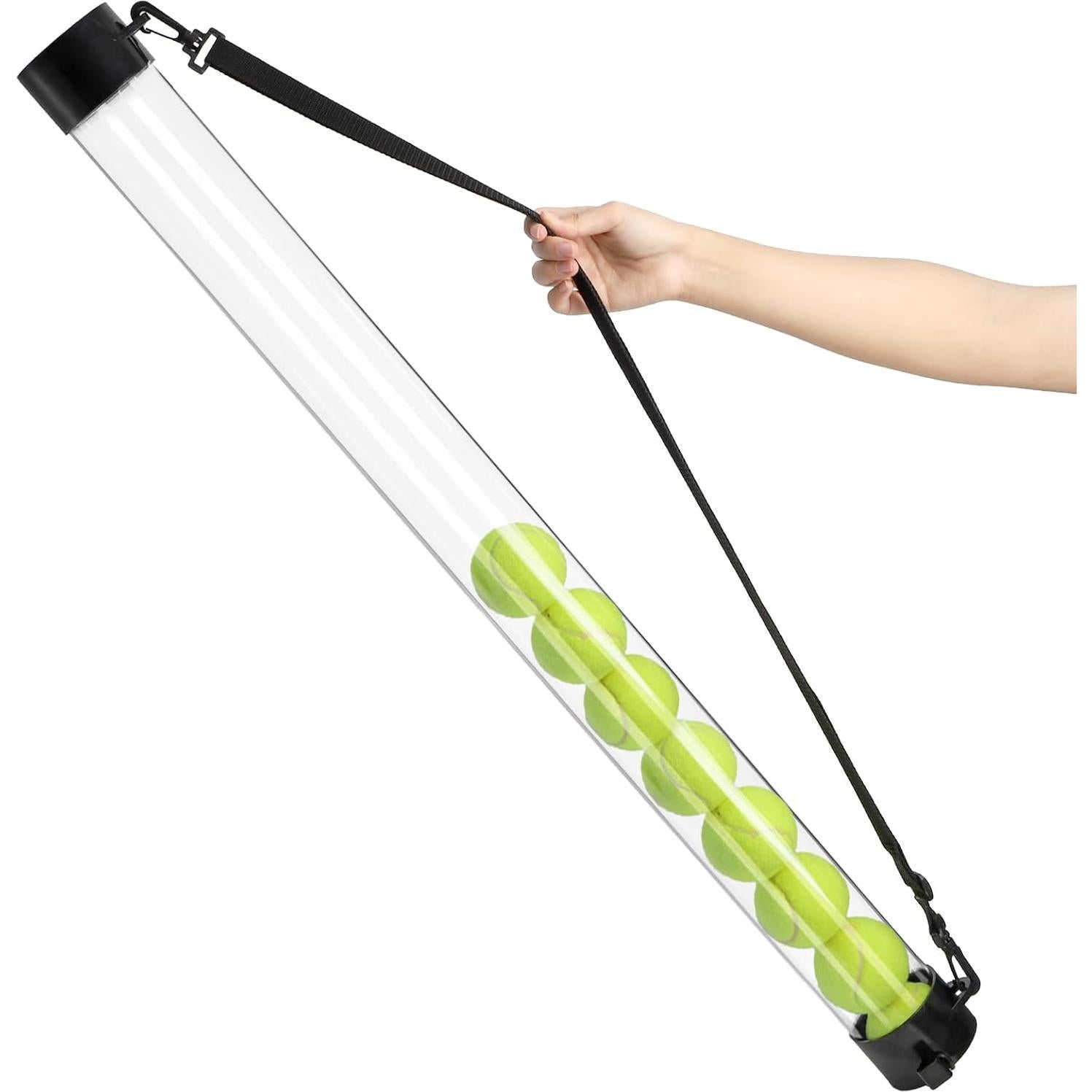 Hiceeden Recolector de Pelotas de Tenis 2 Pack 96cm Transparente