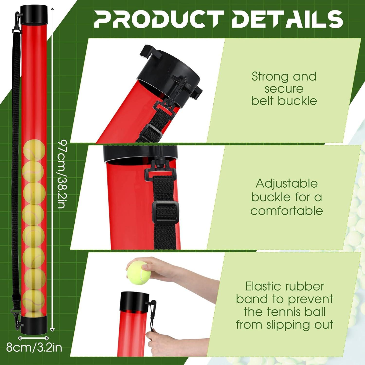 Tubo Recogedor de Pelotas de Tenis Lenwen - 2 Pcs, 94 cm