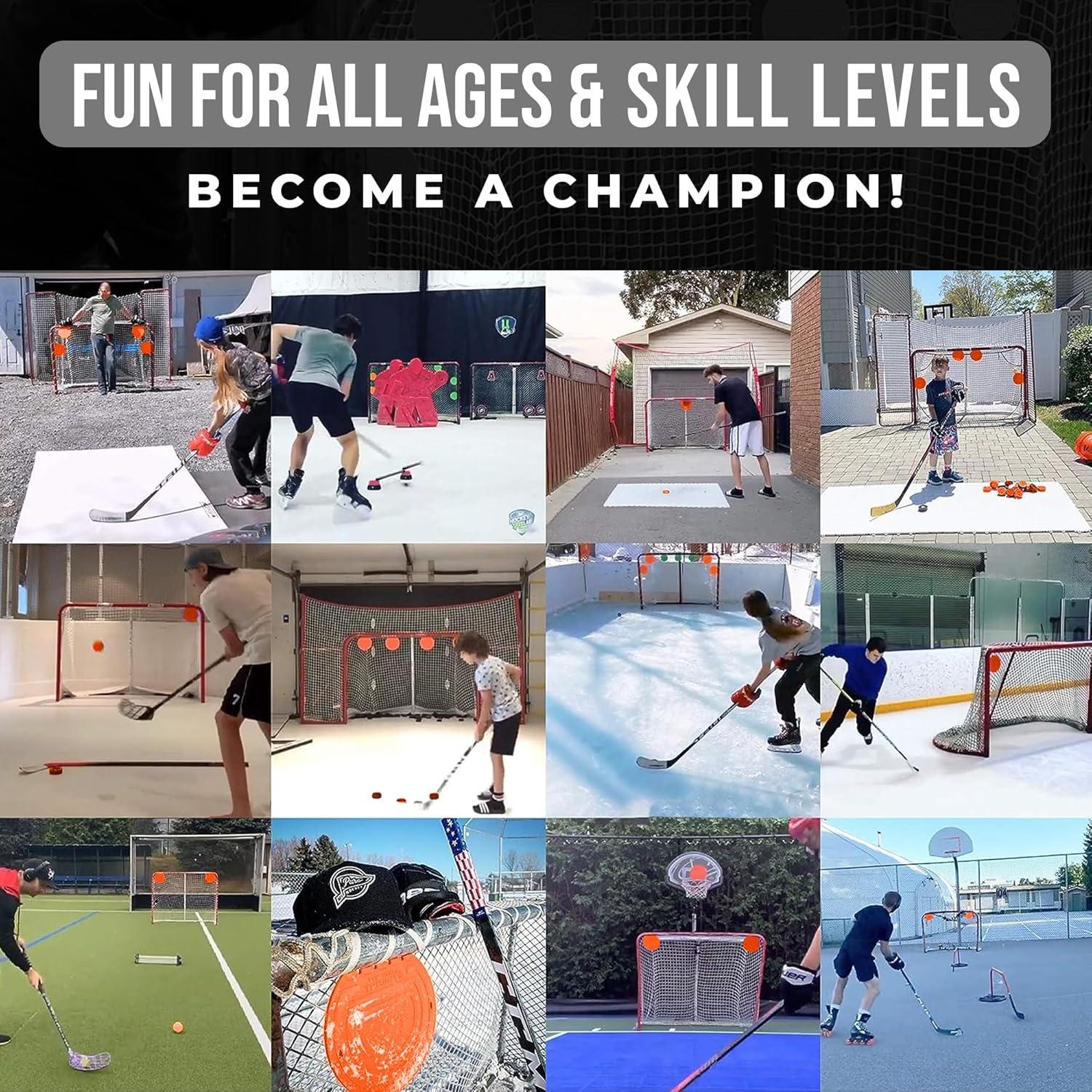 Set de Entrenamiento de Hockey y Lacrosse Top Shelf - 4 Piezas