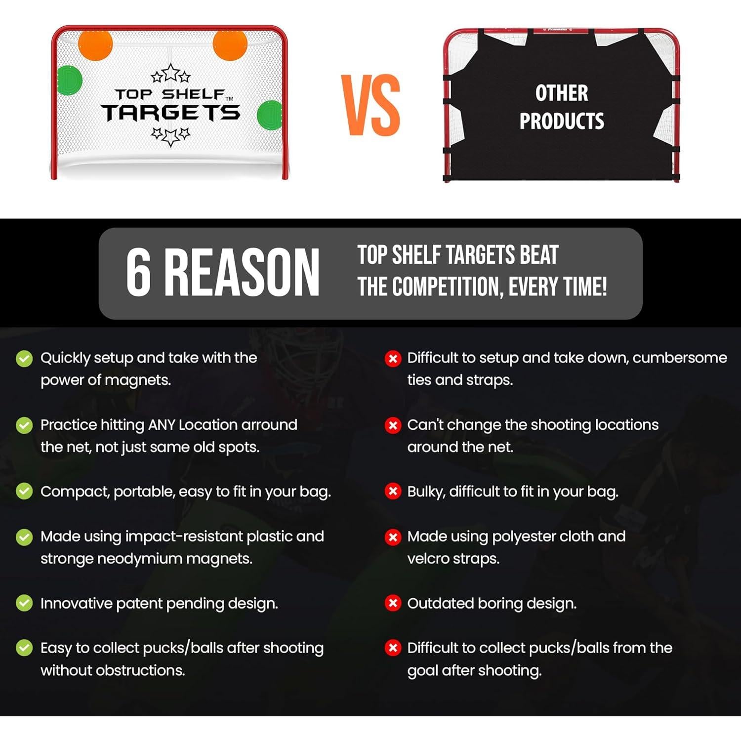 Set de Entrenamiento de Hockey y Lacrosse Top Shelf - 4 Piezas