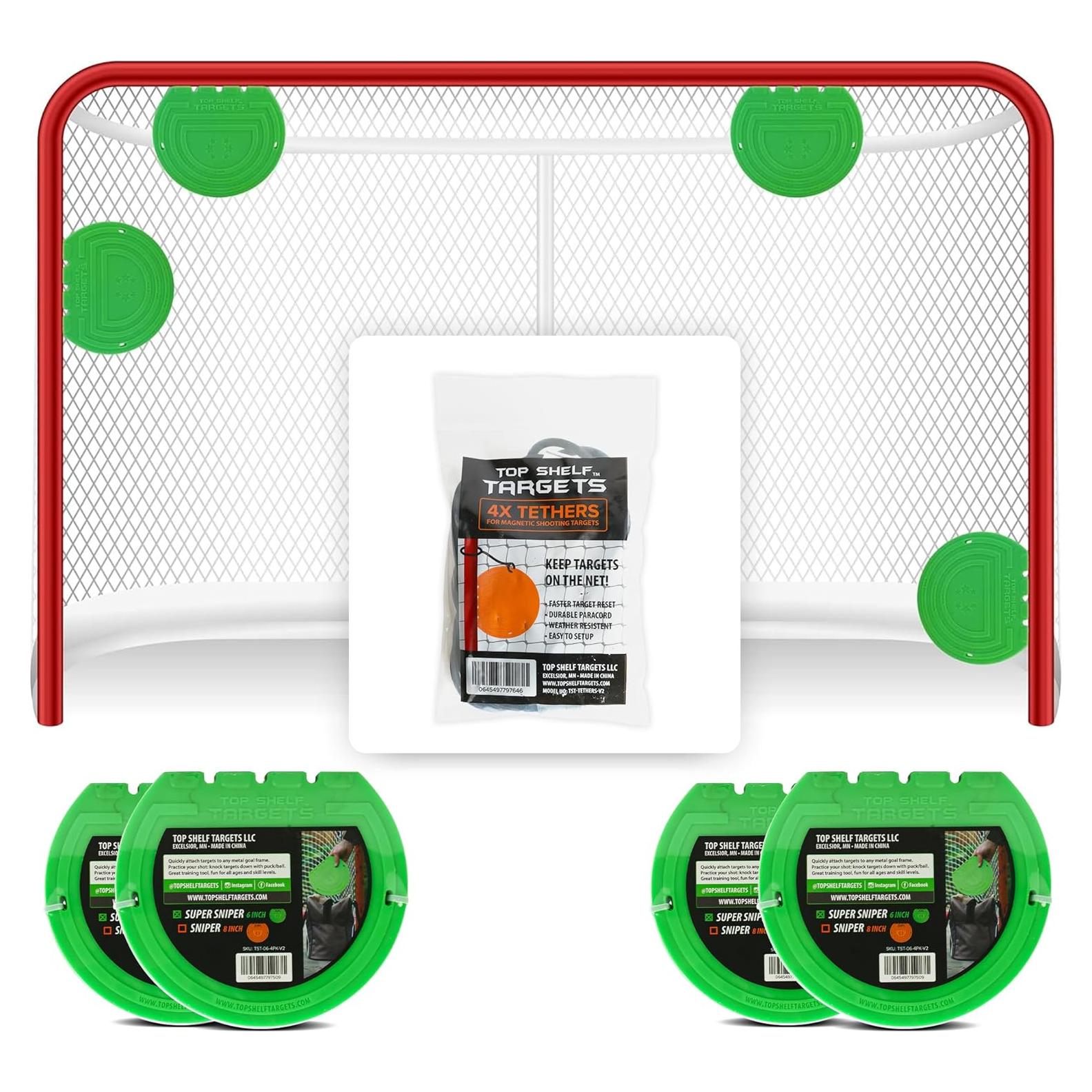 Discos de Tiro Magnéticos Super Sniper 15.24 cm Top Shelf Targets - Paquete de 4