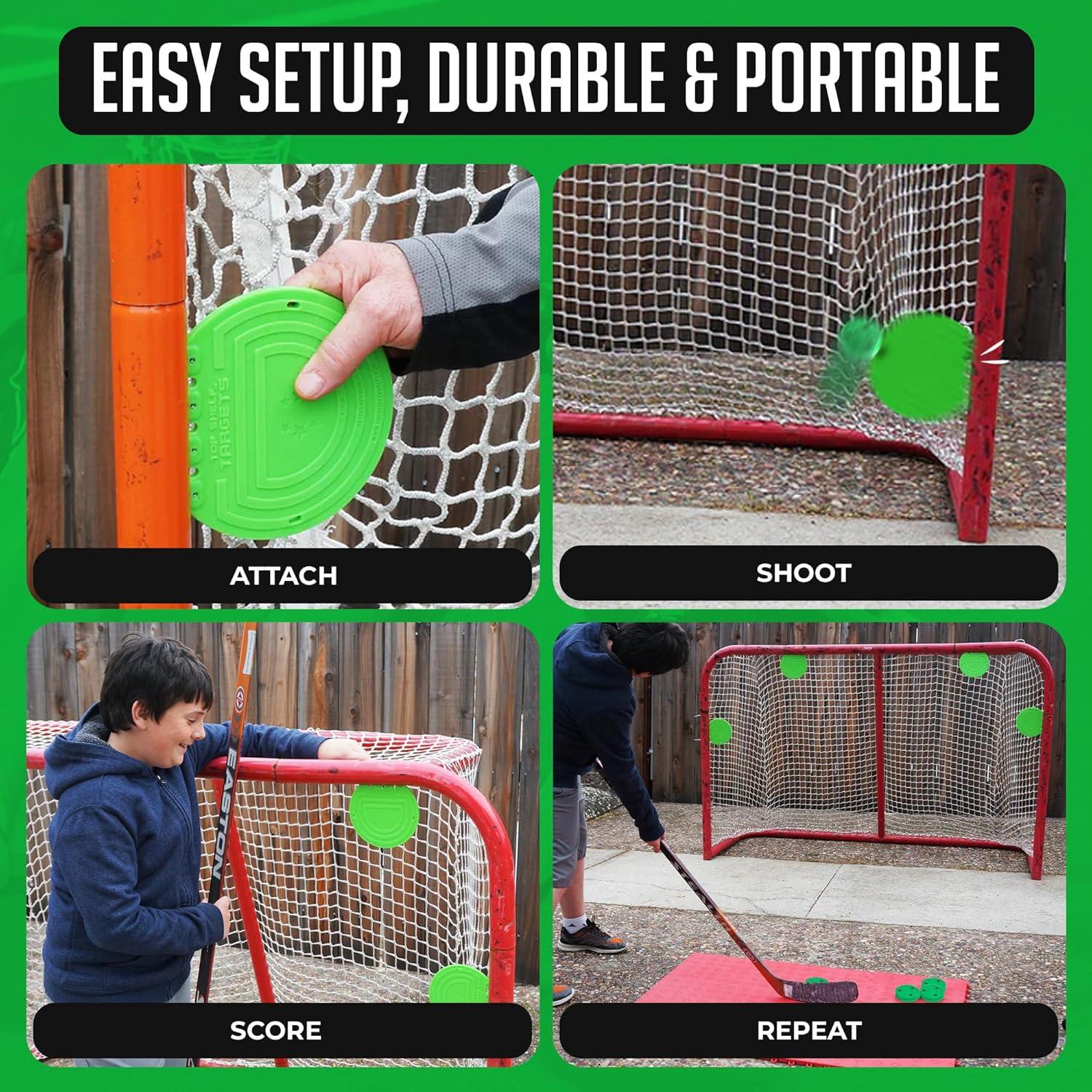 Discos de Tiro Magnéticos Super Sniper 15.24 cm Top Shelf Targets - Paquete de 4