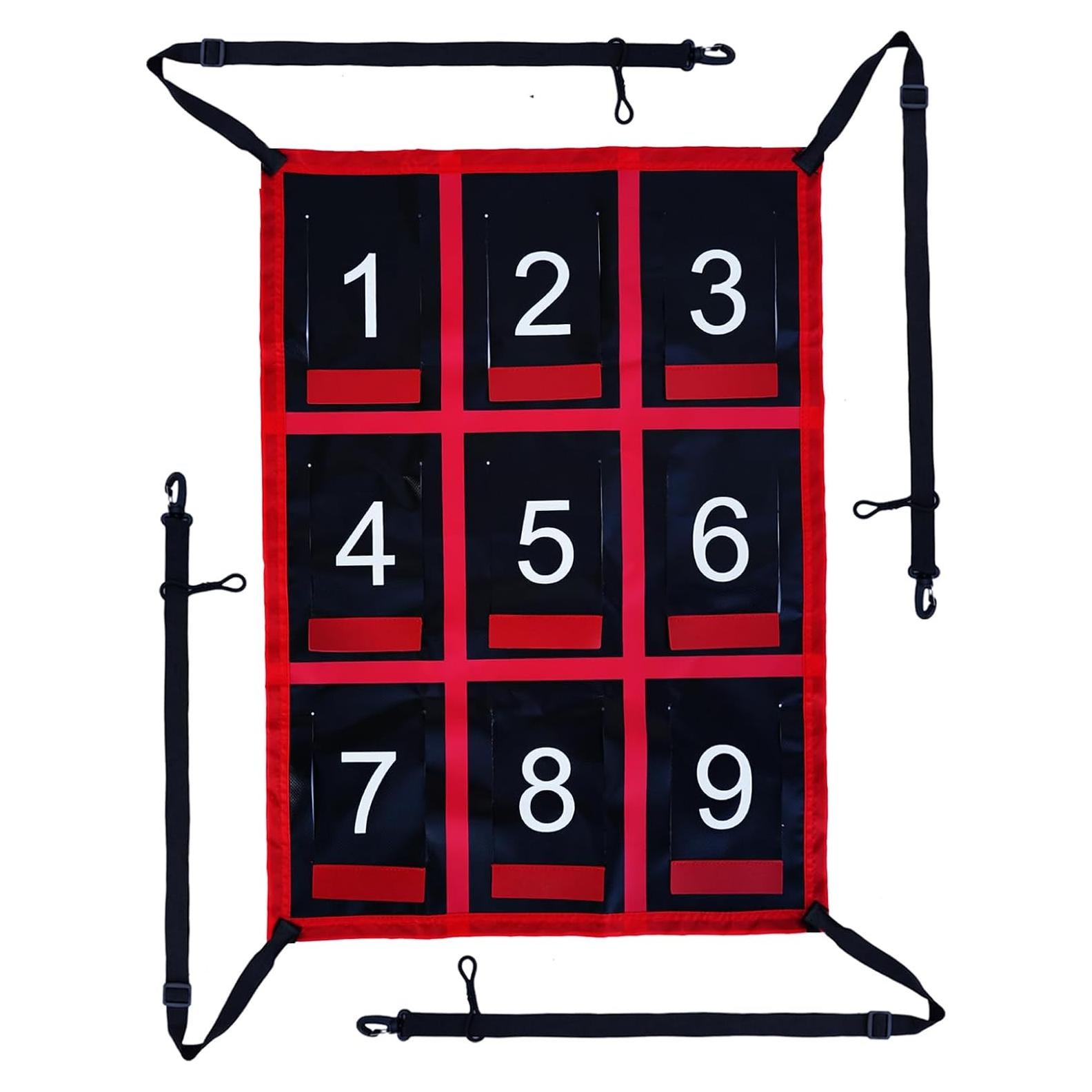 Objetivo de Zona de Strike Numerado CORECISE 15x15 cm Rojo