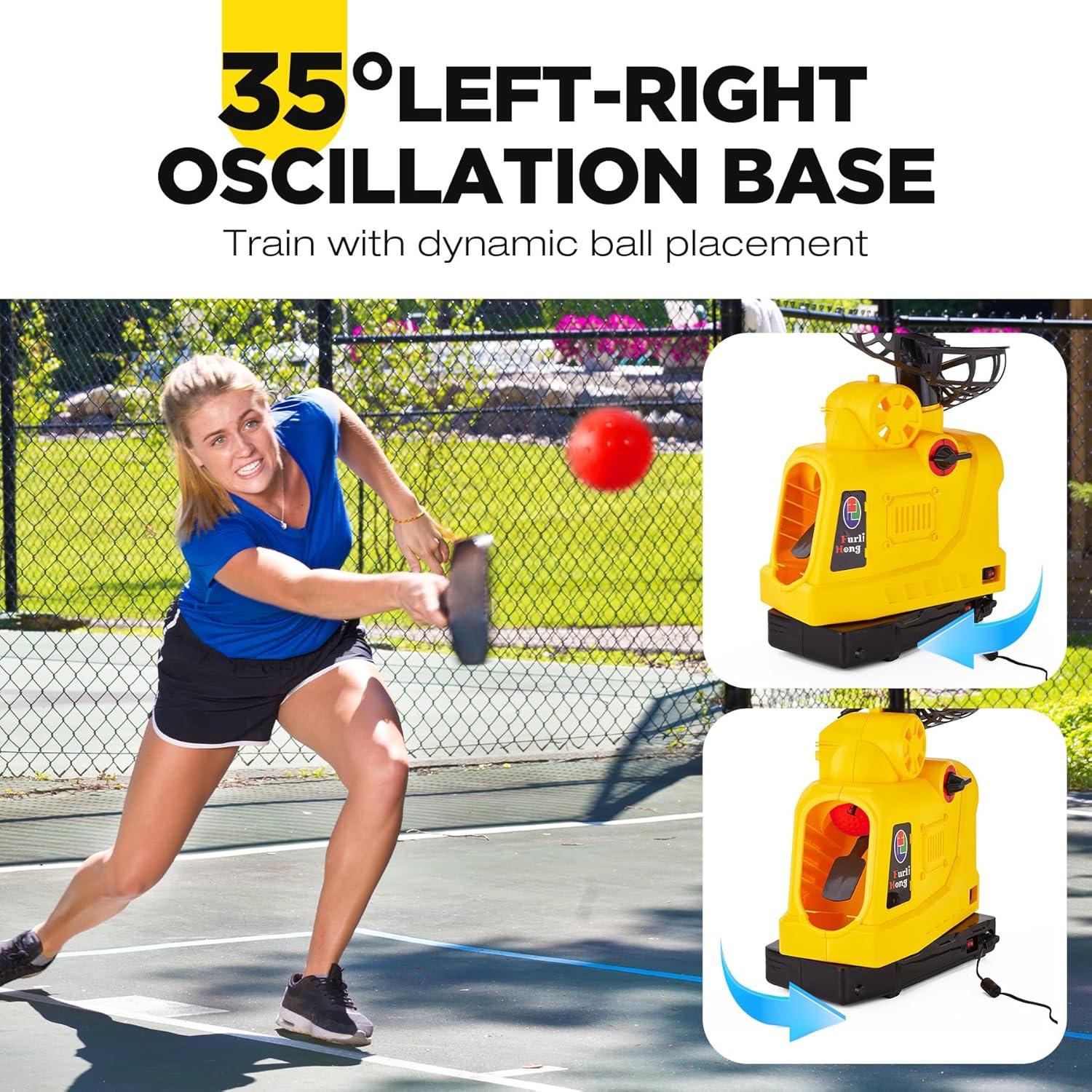 Máquina de Lanzamiento 4 en 1 Furlihong 681TPCBH - Béisbol, Tenis, Pickleball y Cricket