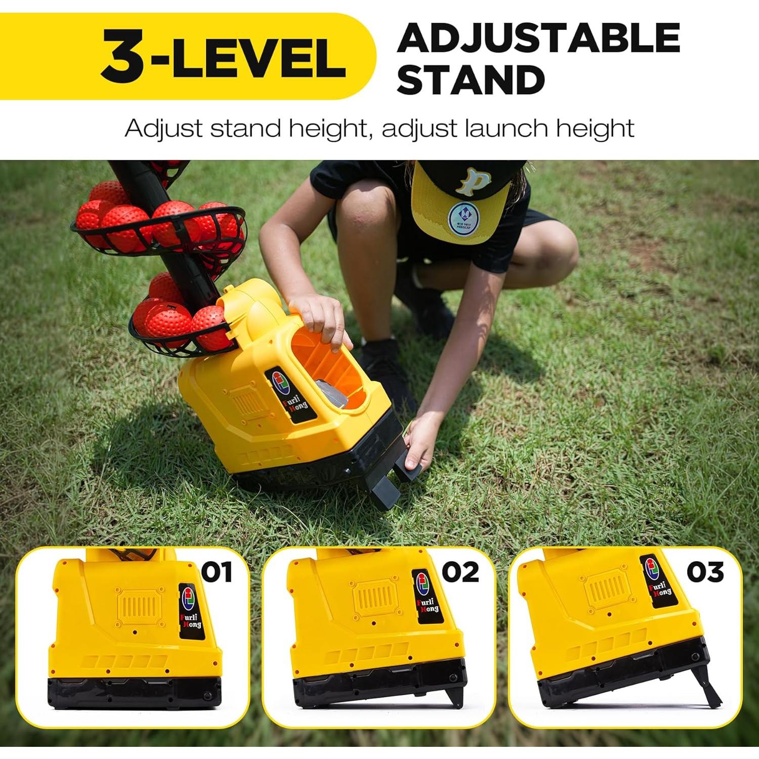 Máquina de Lanzamiento 4 en 1 Furlihong 681TPCBH - Béisbol, Tenis, Pickleball y Cricket