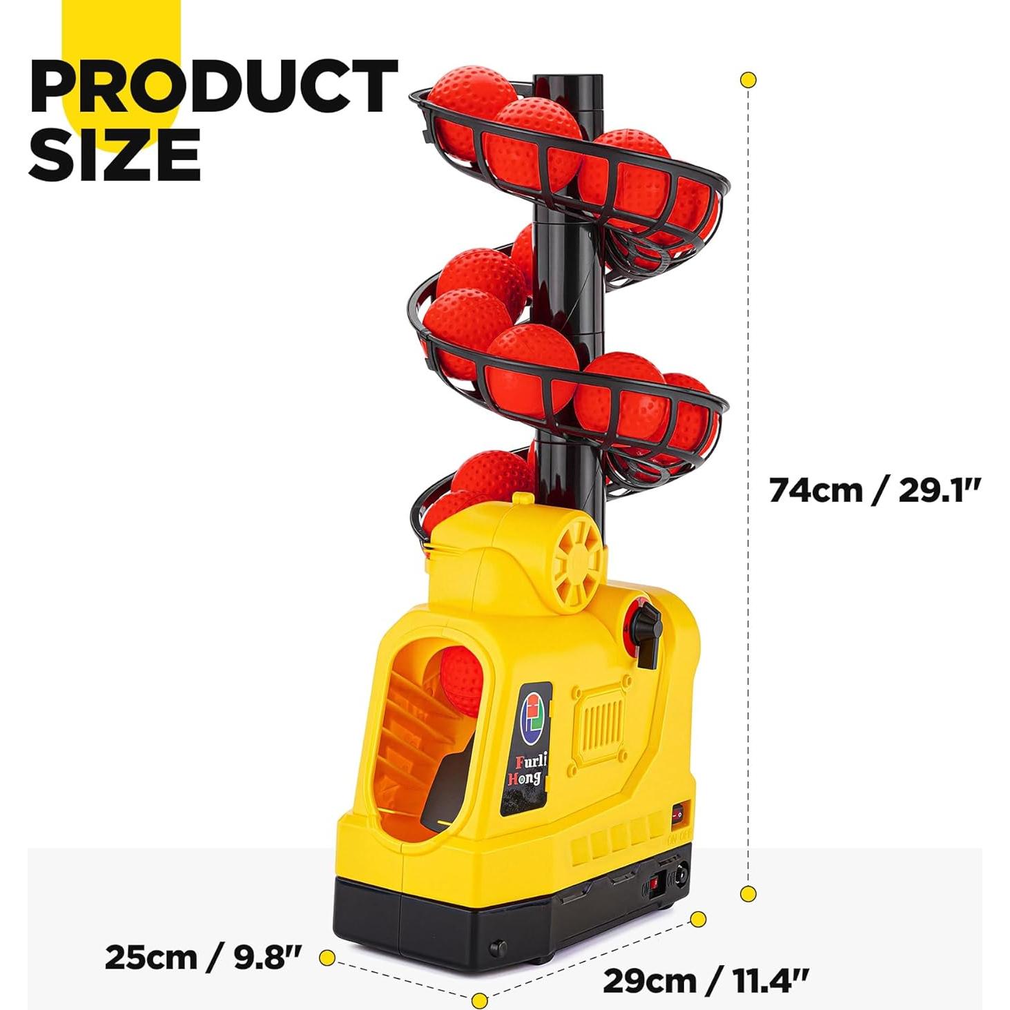 Máquina de Lanzamiento 4 en 1 Furlihong 681TPCBH - Béisbol, Tenis, Pickleball y Cricket