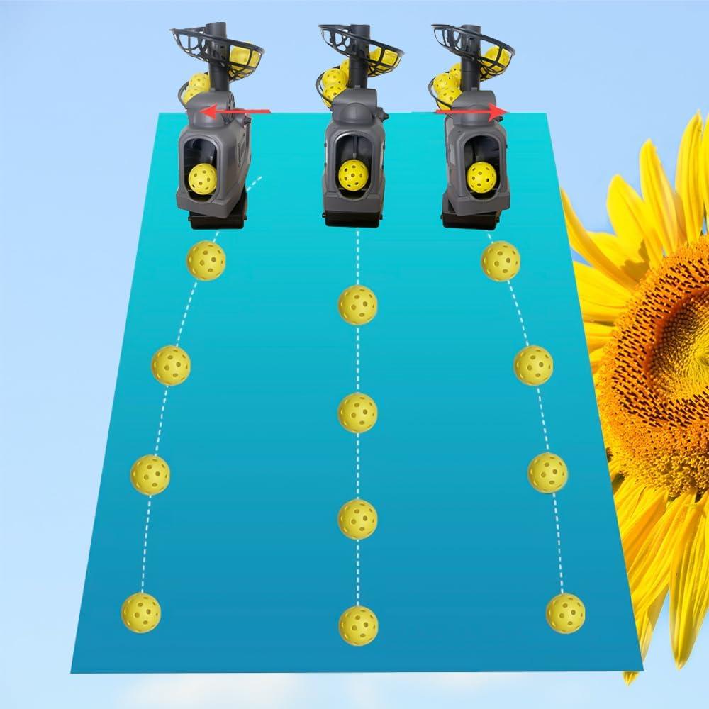 Máquina de Pickleball YUEWO PM Ajustable Portátil 26 Pelotas