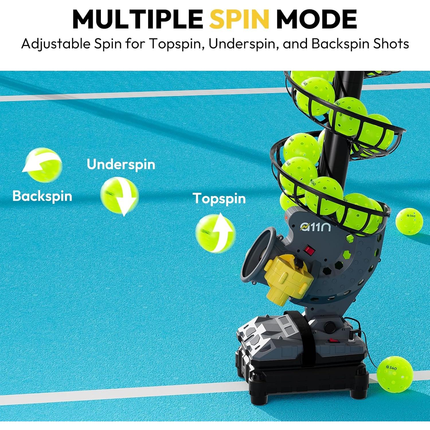 Lanzador Automático de Pickleball A11N SPORTS S13 - Ajustable