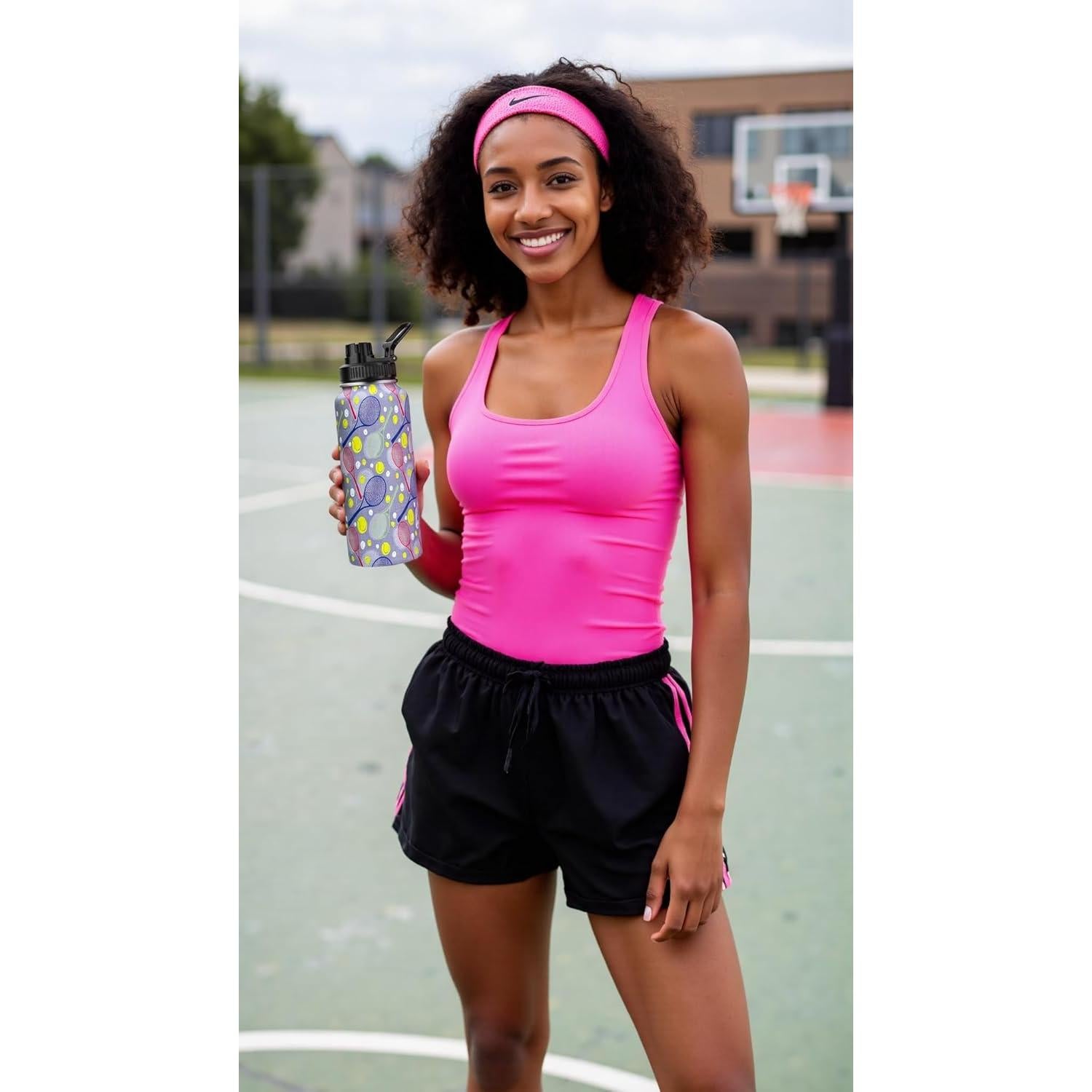 Botella de Agua Deportiva Acero Inoxidable 32 Oz Aislada BPA Free