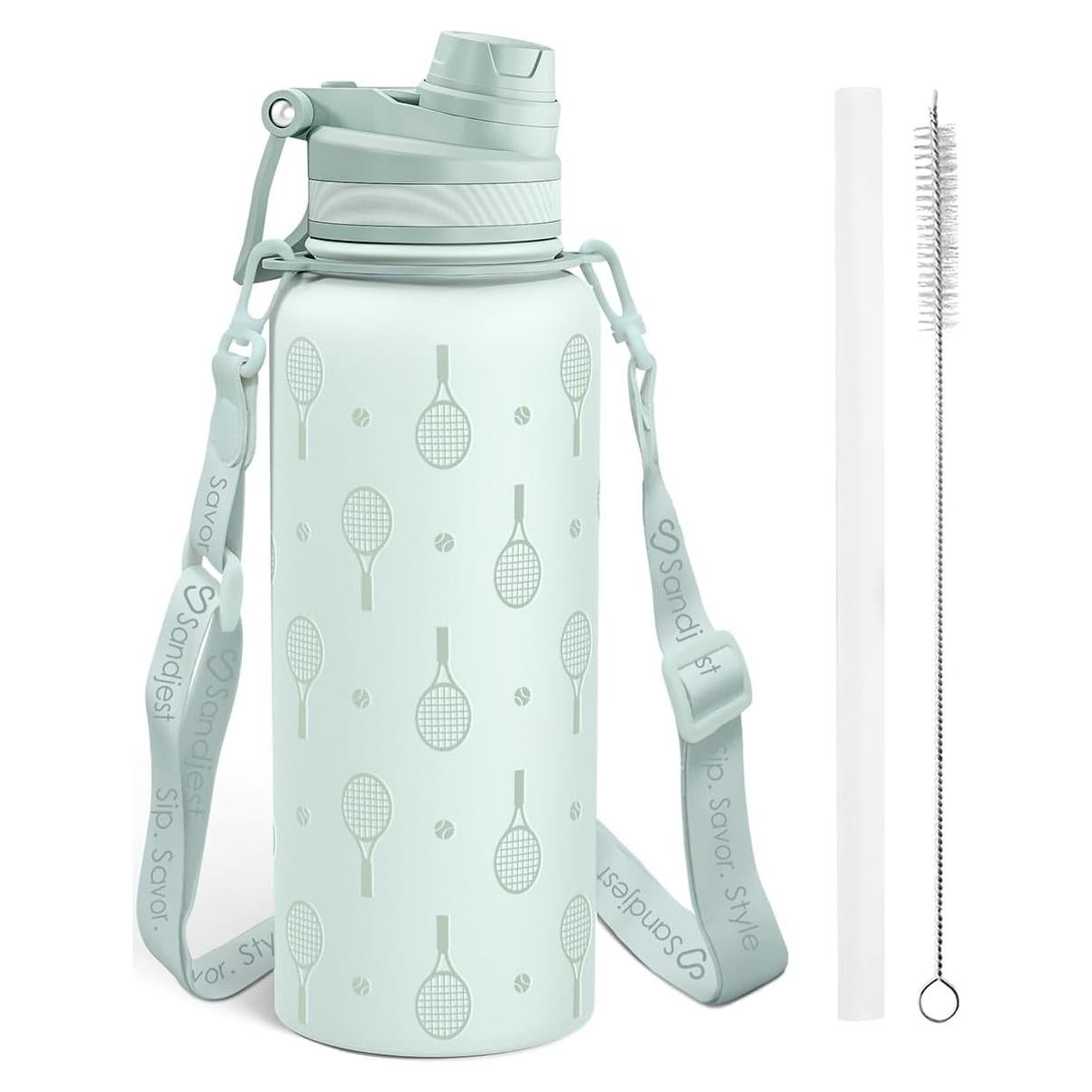 Botella de Agua SANDJEST Acero Inoxidable 0.95L con Correa