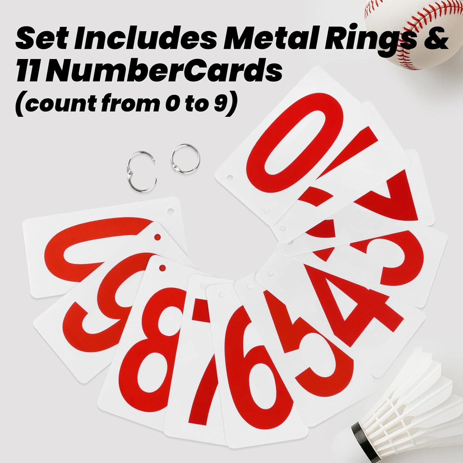 Marcador de Puntuación GOGO 2 Juegos PVC 6.4x12.7cm Doble Cara