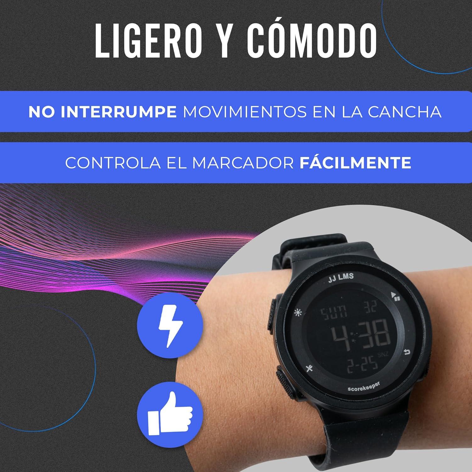 Reloj Digital Marcador JJ LMS para Tenis, Padel y Pickleball