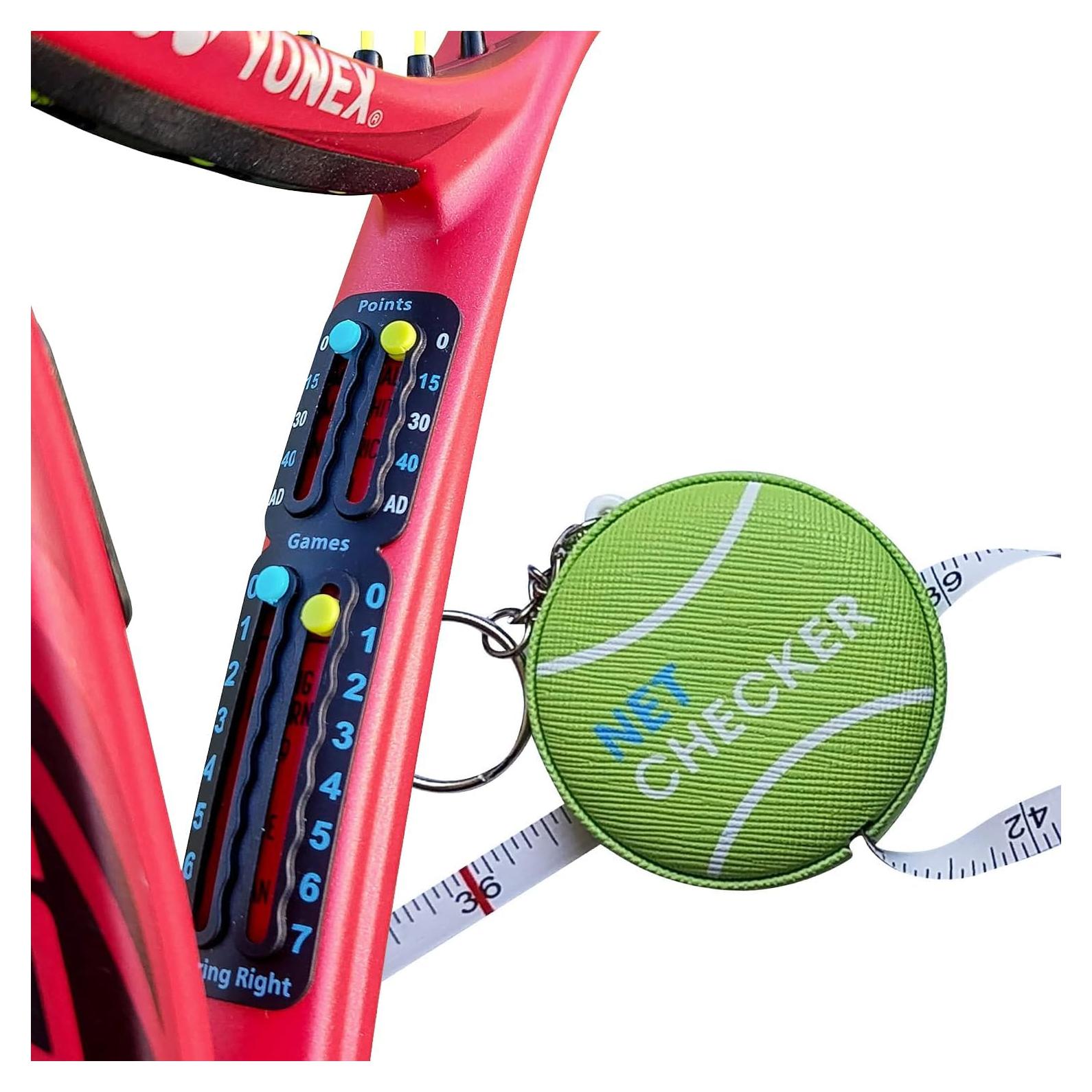 Conjunto de Tenis Scoring Right: Contador de Puntos y Cinta Métrica