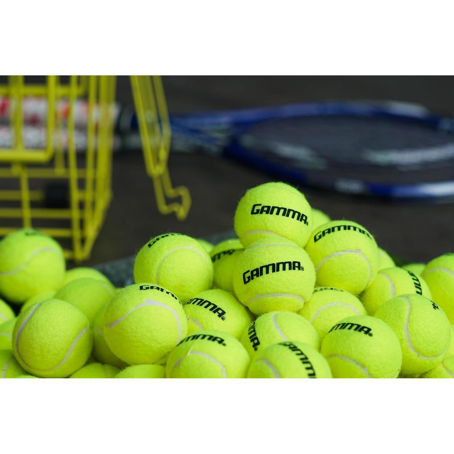 Bolas de Tenis Sin Presión GAMMA - Caja de 75 Unidades Amarillo