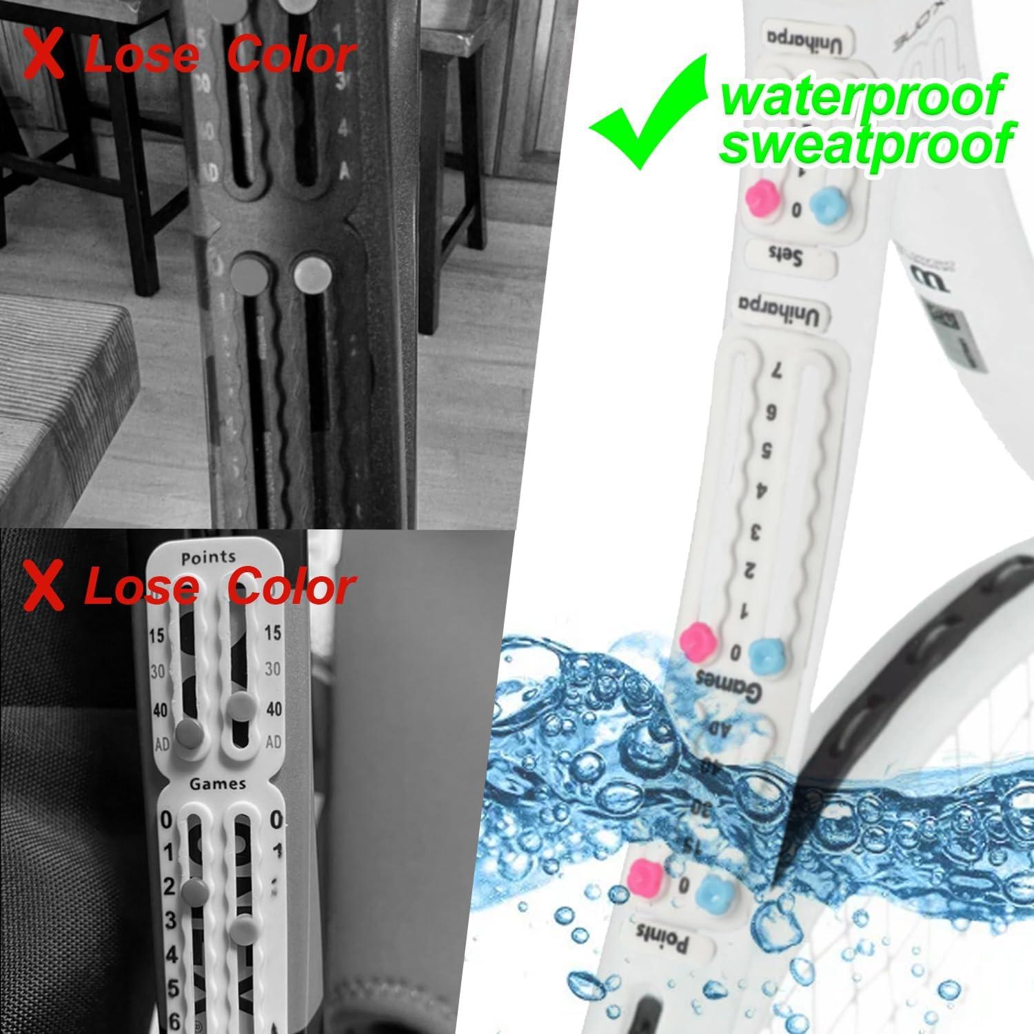 Contador de Puntuaciones de Tenis Uniharpa - Tablero Blanco 2P