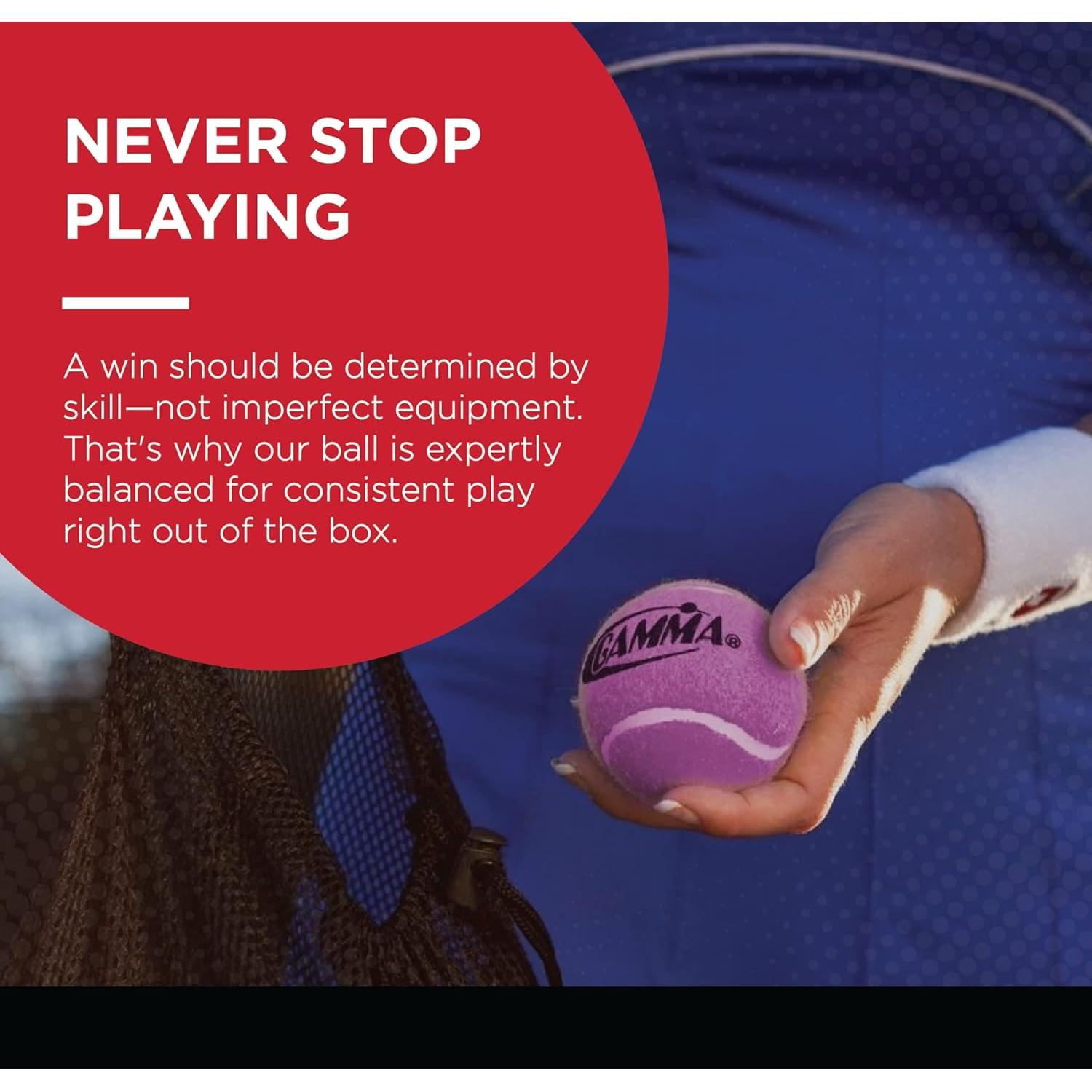 Bolsa de Pelotas de Tenis Sin Presión GAMMA 18 Unidades Rosadas