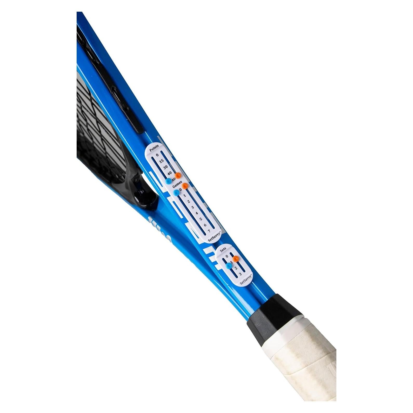 Contador de Puntos de Tenis SetSavvy Blanco - Ligero y Fácil de Usar