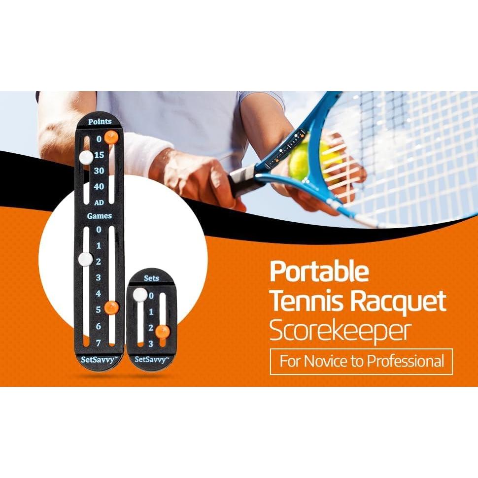 Contador de Puntos de Tenis SetSavvy Blanco - Ligero y Fácil de Usar