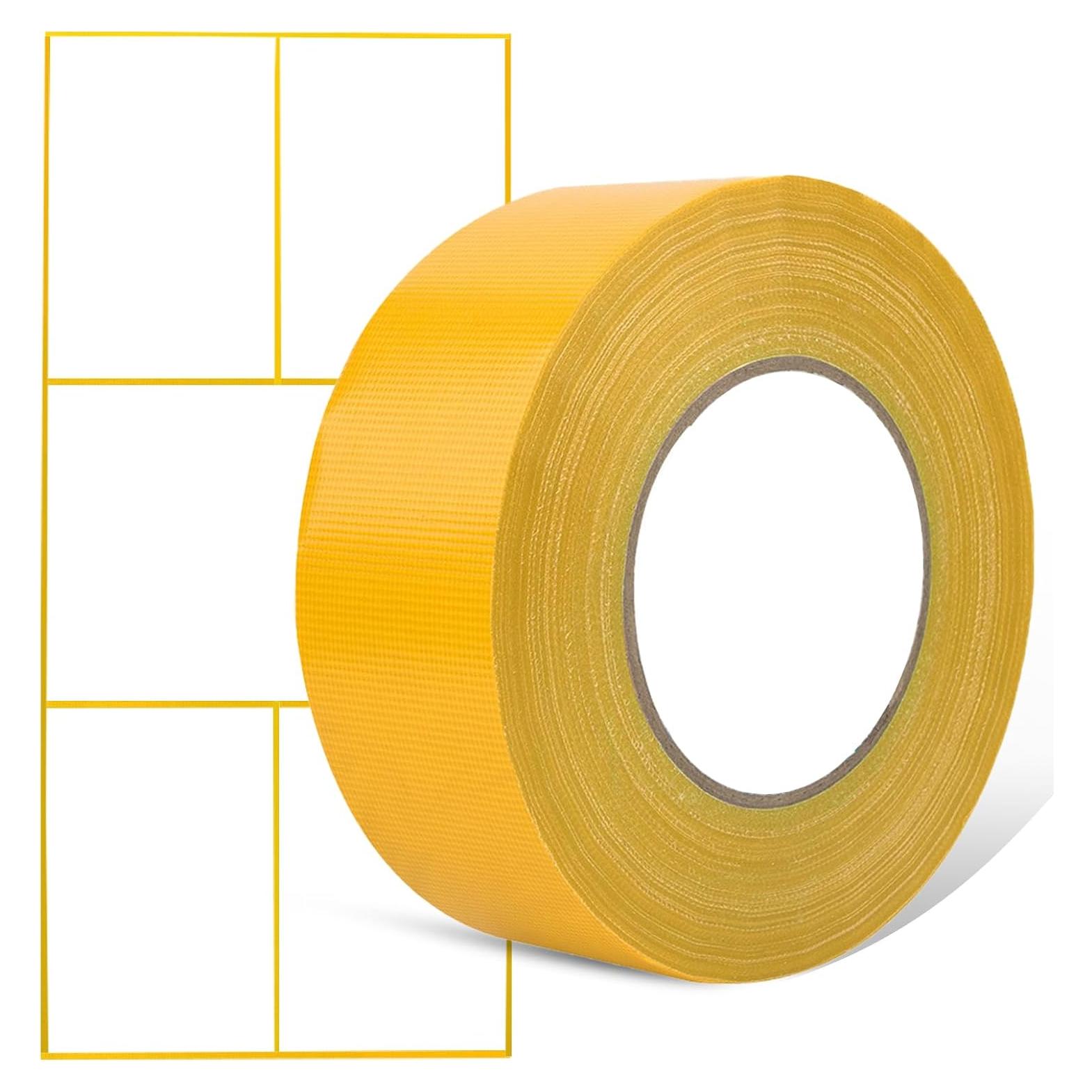 Cinta para cancha de pickleball COKSDUPID 64.92m x 5.08cm amarilla