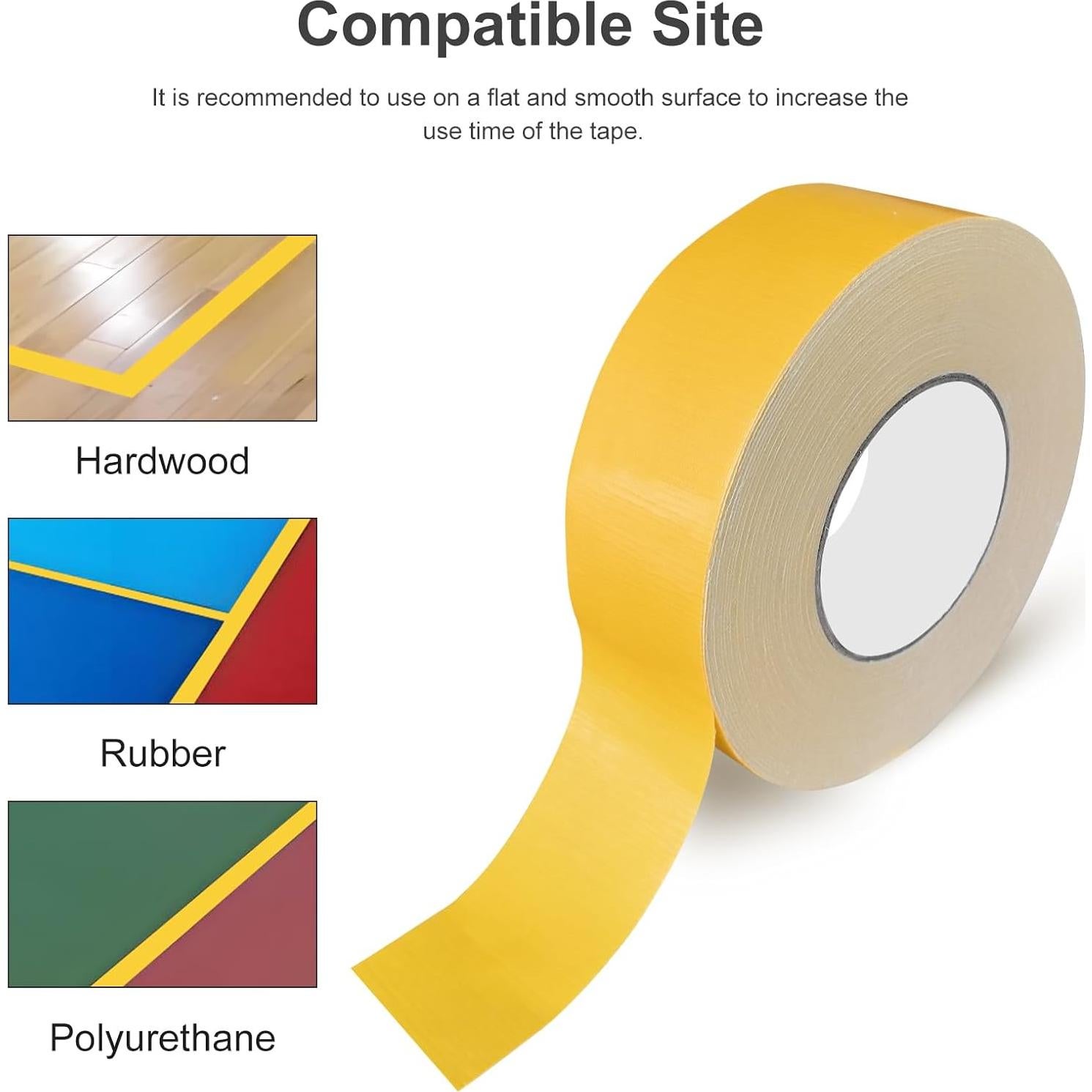 Cinta de Marcado de Cancha de Pickleball VloEssic 70m Amarillo