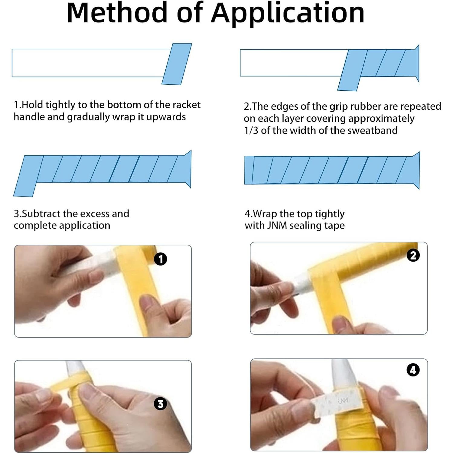 Paquete de 10 Cintas Empuñadura Tenis FT FINGER TIP Multicolor