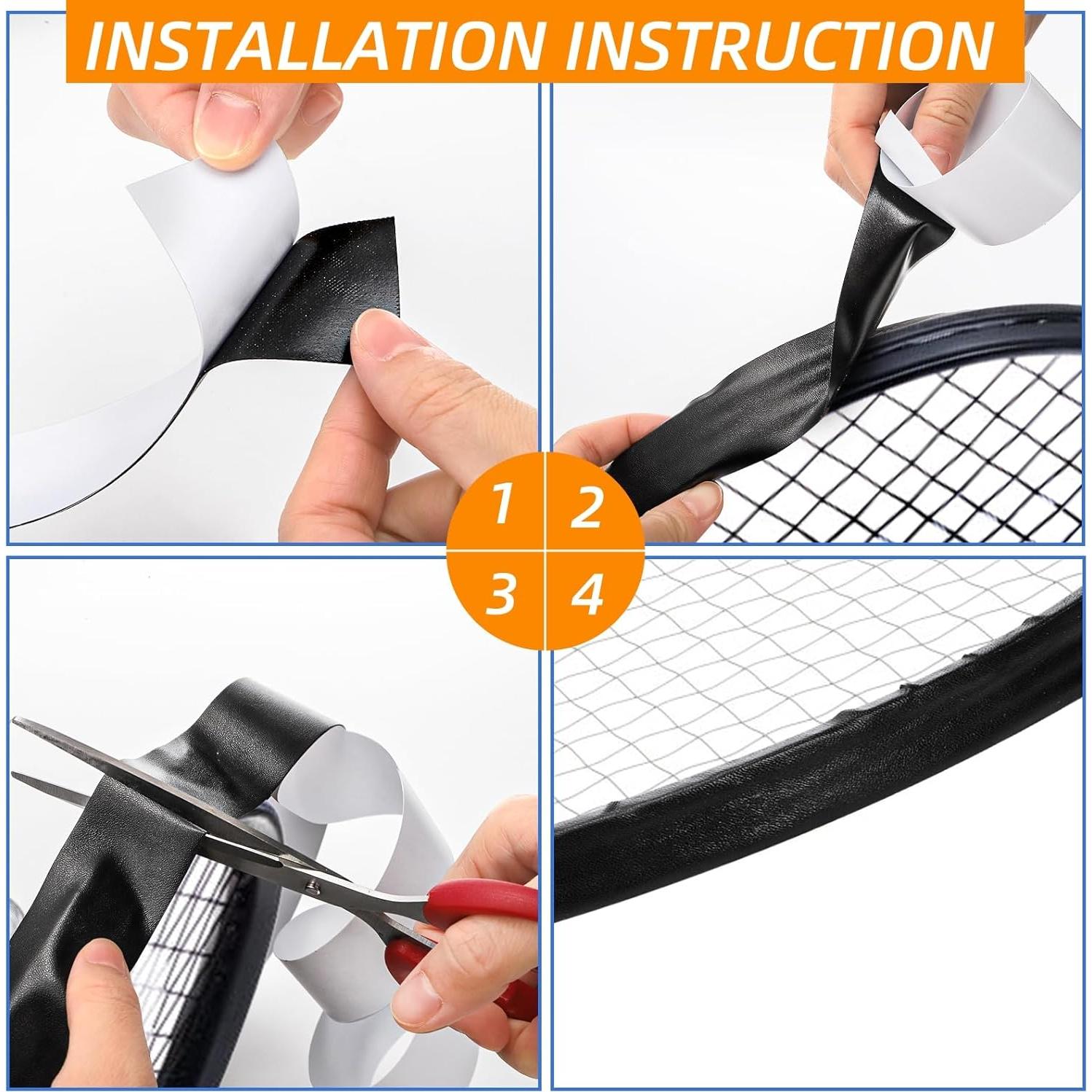 Cinta de Protección para Cabeza de Raqueta Nagpew 5m Negra