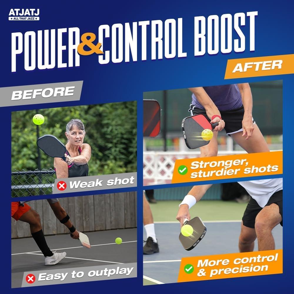 Cinta de Plomo Gris ATJATJ para Palas de Pickleball 12 Pcs