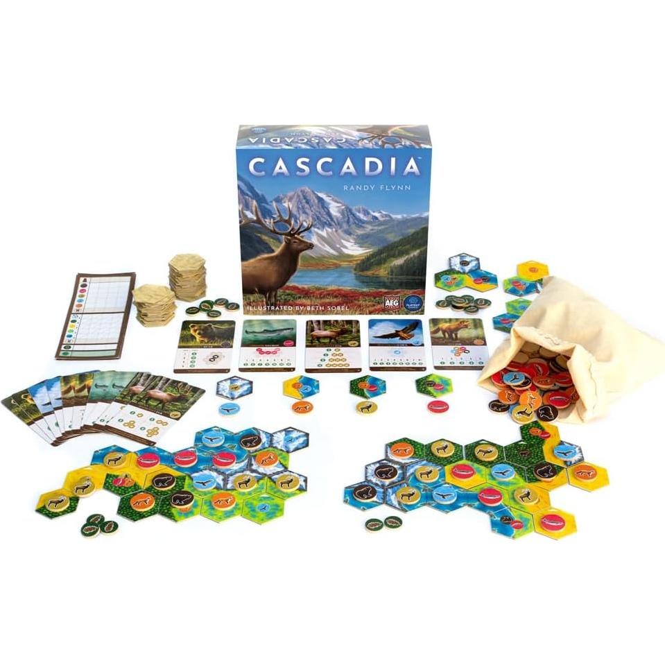 Cascadia - Juego de mesa AEG | Estrategia familiar 1-4 jugadores