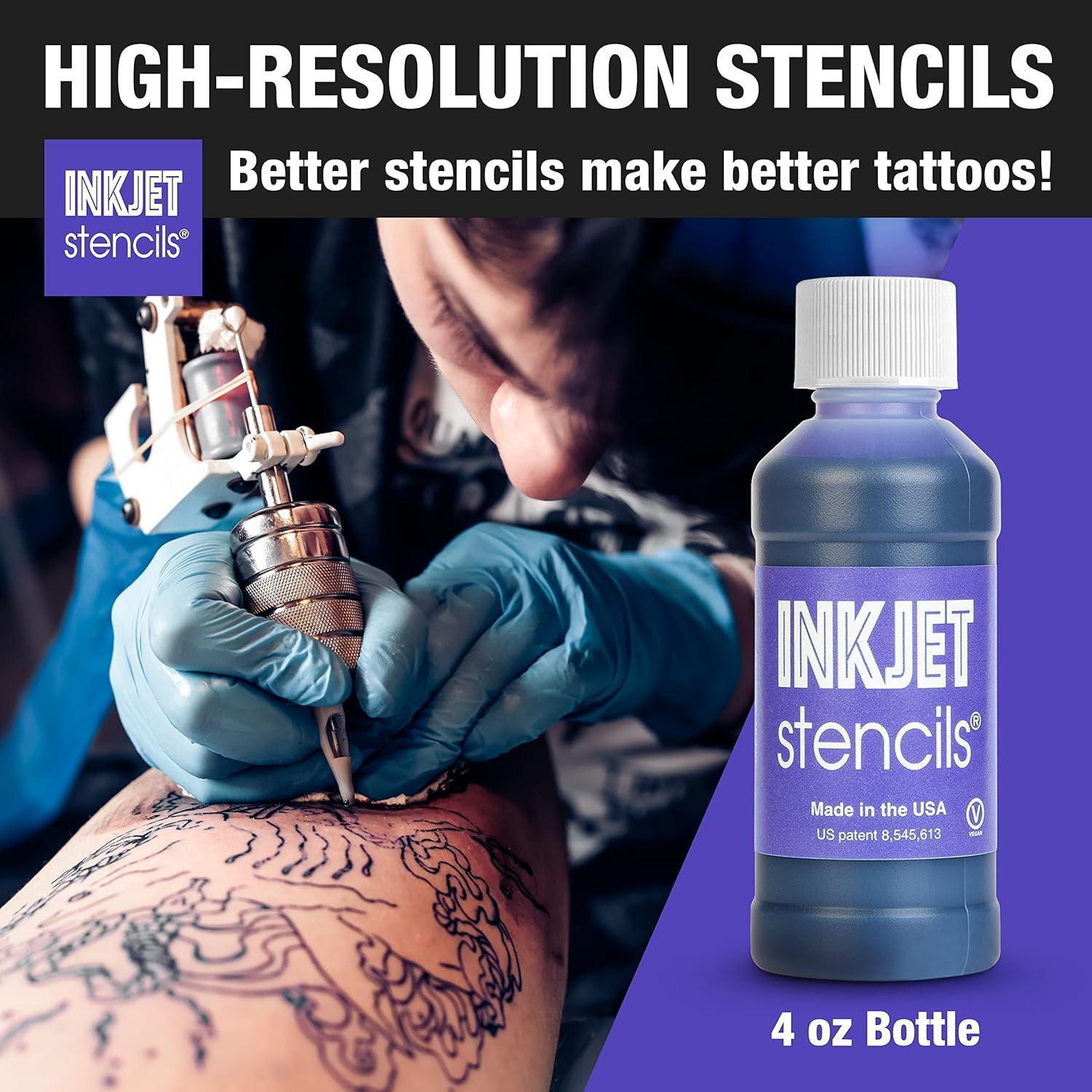 Tinta de Recarga InkJet Violeta 118 ml para Plantillas Tatuajes