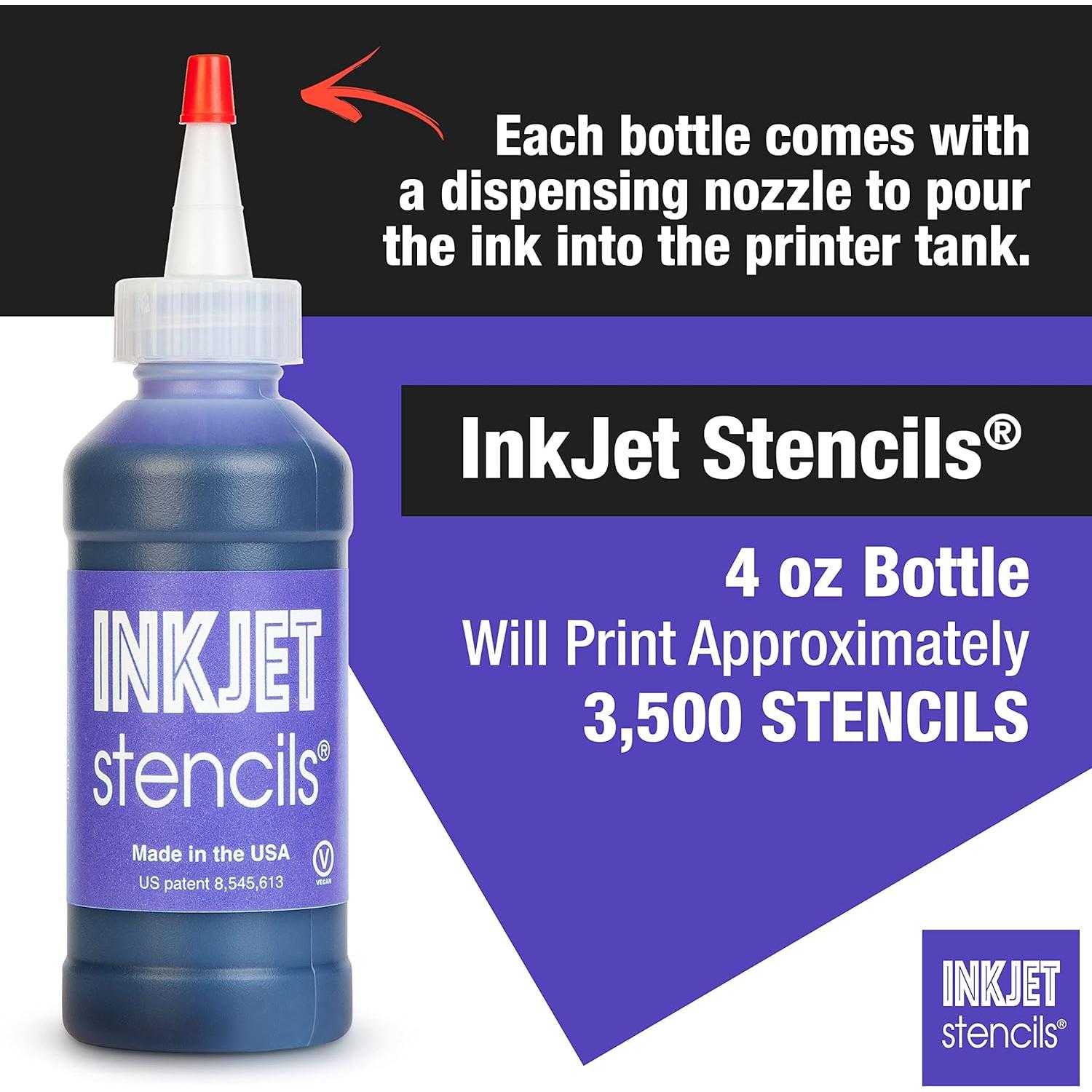Tinta de Recarga InkJet Violeta 118 ml para Plantillas Tatuajes