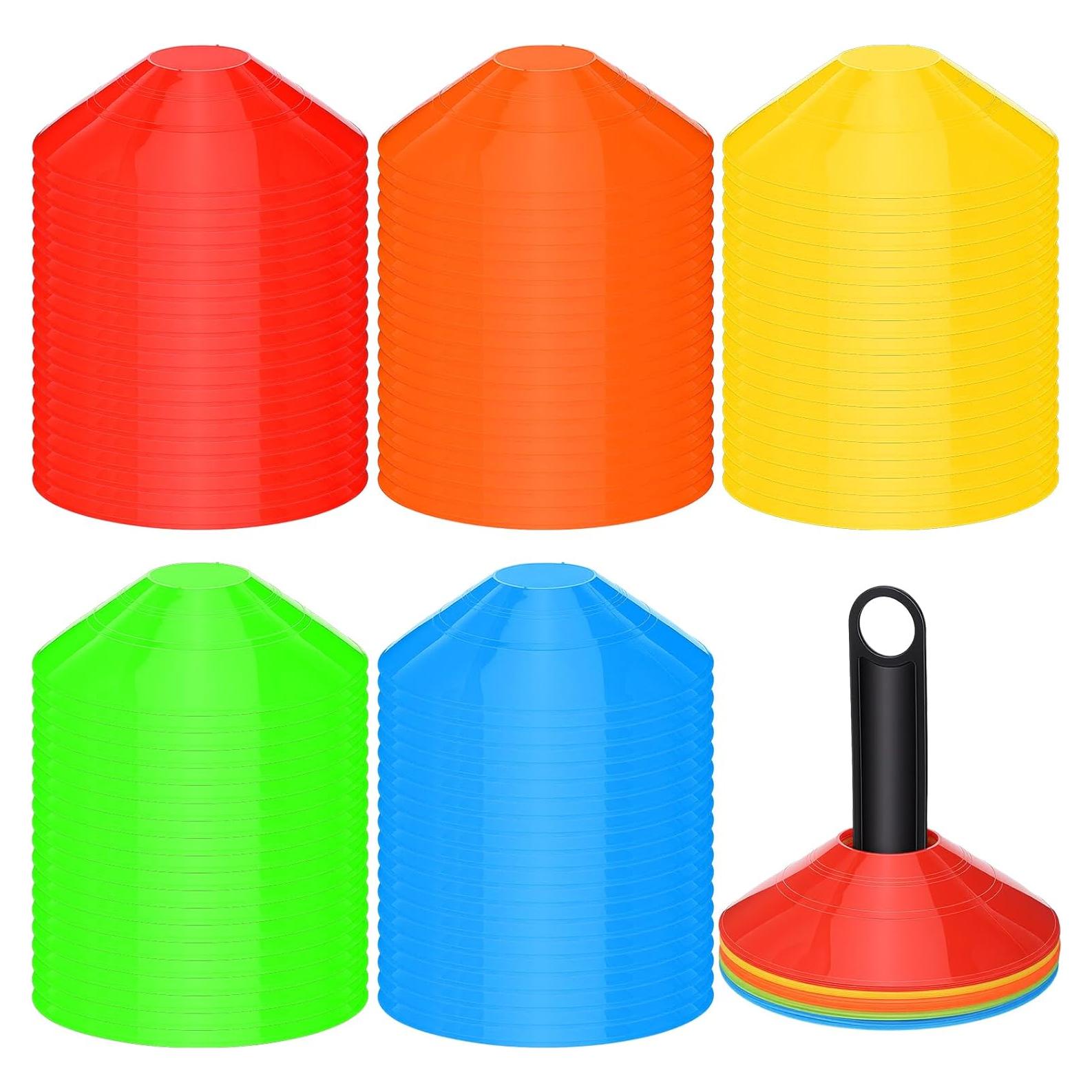 Conos de Fútbol MAQUITA 100 Piezas Multicolor 19 cm