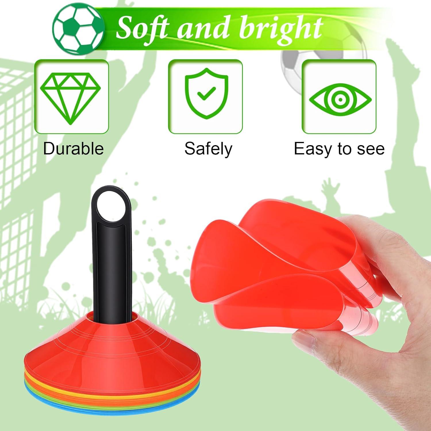 Conos de Fútbol MAQUITA 100 Piezas Multicolor 19 cm