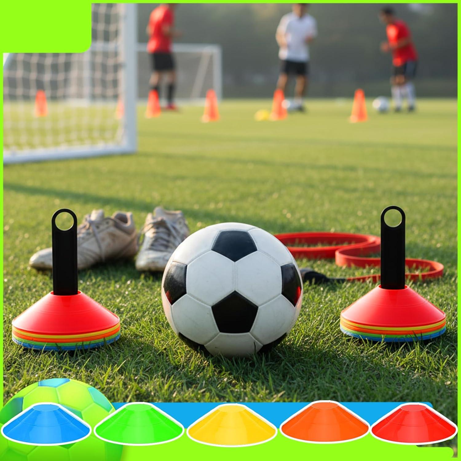 Conos de Fútbol MAQUITA 100 Piezas Multicolor 19 cm