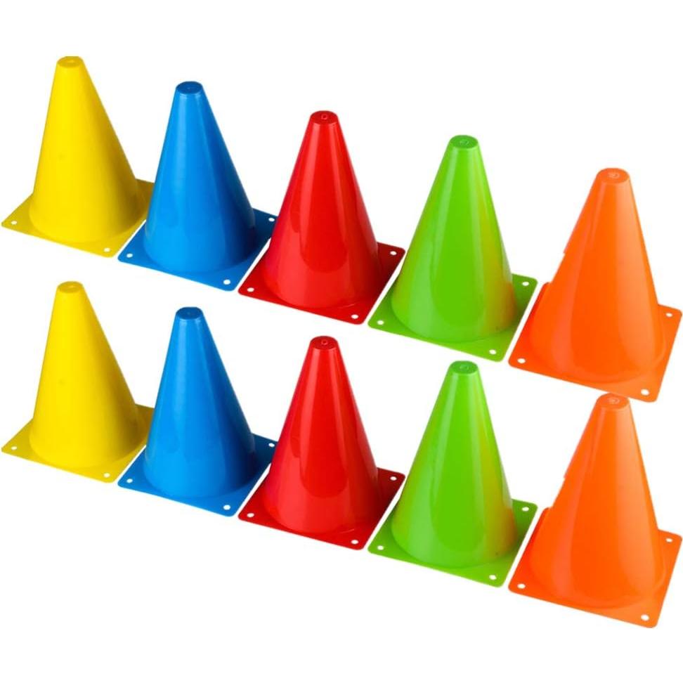 Conos de Entrenamiento BiAnYC de Plástico 25 Pcs 7" Colores Brillantes