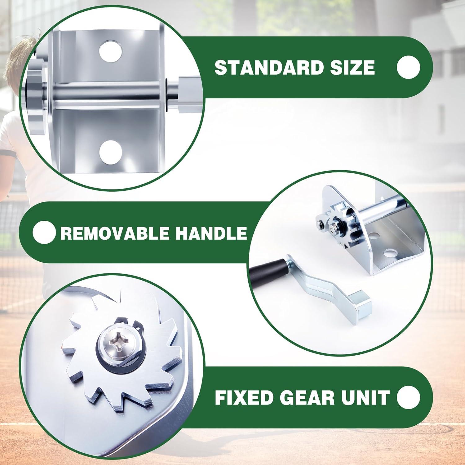 Carrete de Poste de Tenis Zonon JAX1726 de Hierro Plata